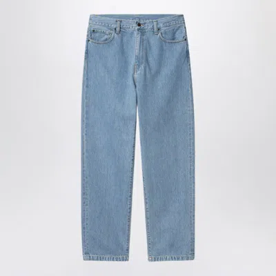 Carhartt Wip Stone Bleached Aaron Pant In Blue