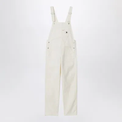 Carhartt Wip Straight Bib Overall In Wax Colour In Neutral