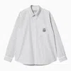 Carhartt White/black Striped Linus L/s Shirt In White