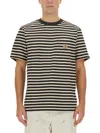 Carhartt Wip Striped T Shirt In Black