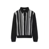 Carhartt Graphite Grey Cardigan With Pointed Collar In Black