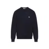 Carhartt Madison Cotton Sweater With Ribbed Cuffs And Hem In Blue