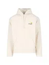 Carhartt American Script Sweatshirt Hoodie In Neutral