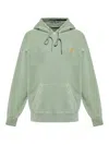Carhartt Green Hoodie In Cotton With Logo