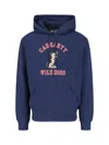 Carhartt Graphic Hooded Sweatshirt Kangaroo Pocket In Blue