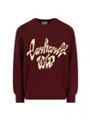 Carhartt Long Sleeve Ribbed Cuff Crew Neck Sweater In Burgundy