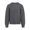 Carhartt Crew Neck Sweater With Ribbed Cuffs And Hem In Blue