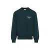 Carhartt Ip Mens Dark Fir Alumni Brand-embroidery Cotton-jersey Sweatshirt In Green
