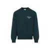 Carhartt Ip Mens Dark Fir Alumni Brand-embroidery Cotton-jersey Sweatshirt In Green