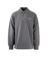 Carhartt Embroidered Script Sweatshirt Ribbed Cuffs In Gray