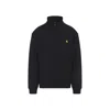 Carhartt American Script Cotton-blend Jersey Half-zip Sweatshirt In Black