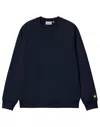 Carhartt Long-sleeve Crew-neck Sweatshirt In Blue