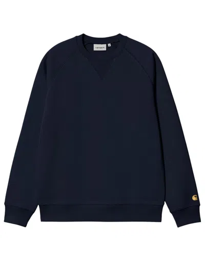 Carhartt Round-neck Sweater In Navy