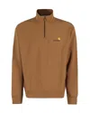Carhartt Work In Progress Quarter Zip Pullover In Brown