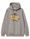 Carhartt Wip Hooded Yute Sweat In Gray