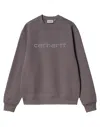 Carhartt Wip Rivet Script Sweat In Gray