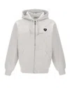 Carhartt Grey Hooded Heart Ii Hartt Zip-up Hoodie In Gray