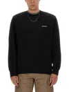 Carhartt Script Embroidered Sweatshirt In Black