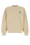 Carhartt Nelson Crew Neck Sweater In Beige O Tan