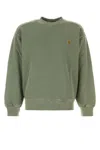 Carhartt Wip Sage Green Cotton Nelson Sweat In Green