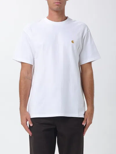 Carhartt Wip Cotton T-shirt With Embroidered Logo And Dropped Shoulders In Animal Print