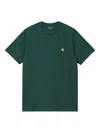 Carhartt T-shirt Col Rond En Coton In Green