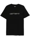 Carhartt Wip Short Sleeves Rivet Script T-shirt In Black