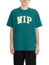 Carhartt Crew Neck Graphic Print Ribbed Collar T-shirt In Green