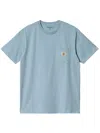 Carhartt Work In Progress Logo Pocket T-shirt In Blue