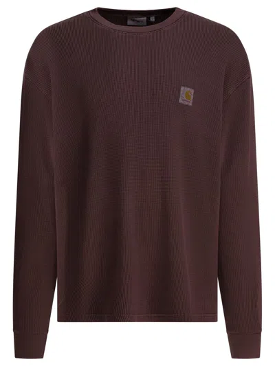 Carhartt T-shirts Bordeaux In Brown