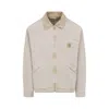 Carhartt Detroit Jacket Organic Cotton Long Sleeves In Gray