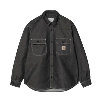 Pre-owned Carhartt Wip Tigan Shirt Jacket 'black' | Men's Size L