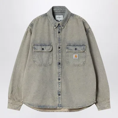 CARHARTT CARHARTT WIP  TIGAN SHIRT JACKET BLUE/LEATHER