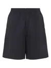 Carhartt Wip Embroidered Cotton Toland Short In Black
