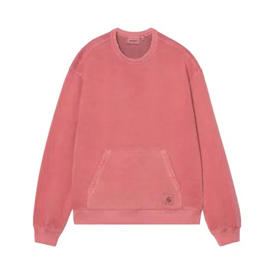 Pre-owned Carhartt Wip Torion Sweatshirt 'marsala Grind Wash' | Red | Men's Size S