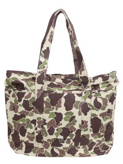 Carhartt Wip Tote Shoulder Bag With Logo In Multi