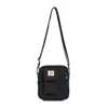 Carhartt Essentials Logo-patch Messenger Bag In Black