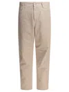 Carhartt Denim Trousers With Belt Loops And Pockets