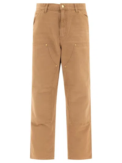 Carhartt Wip Trousers In Beige