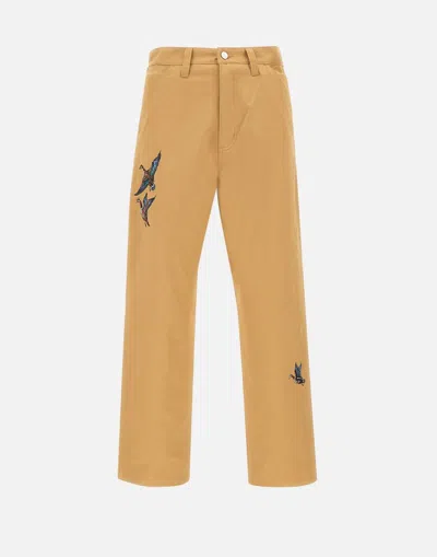 Carhartt Wip  Dusty Brown Rinsed Double Knee Pant In Braun
