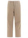Carhartt Single-knee Straight-leg Pants In Beige