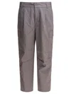Carhartt Logo-patch Cargo Pants In Grey