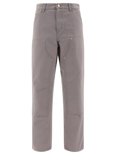 Carhartt Wip Trousers In Grey