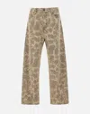 Carhartt Work In Progress Duck Landon Camo Loose Tapered Organic Cotton Jeans In Multicolour