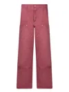 Carhartt Wip Trousers In Red