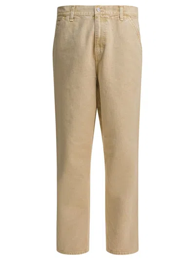 Carhartt Trousers Back Side Pockets In Neutral