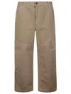 Carhartt Hamilton Organic Cotton Trousers With Knee Patch In Brown