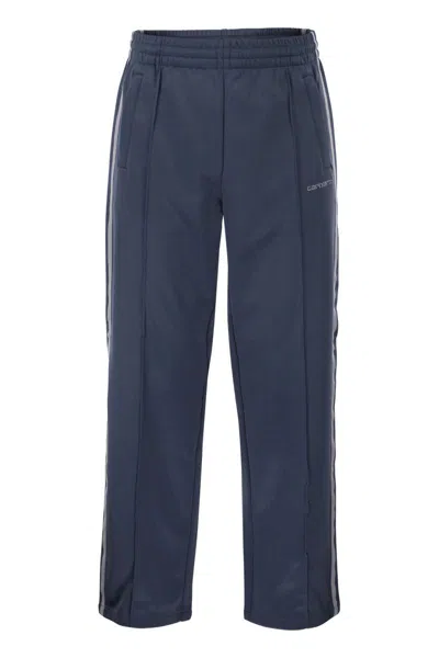Carhartt Wip Trousers With Side Stripes In Blue