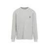 Carhartt Wip Fleur De Sel White Cotton Long Sleeves Vista T-shirt In Gray
