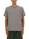 Carhartt Wip Tshirt With Pocket In Gray